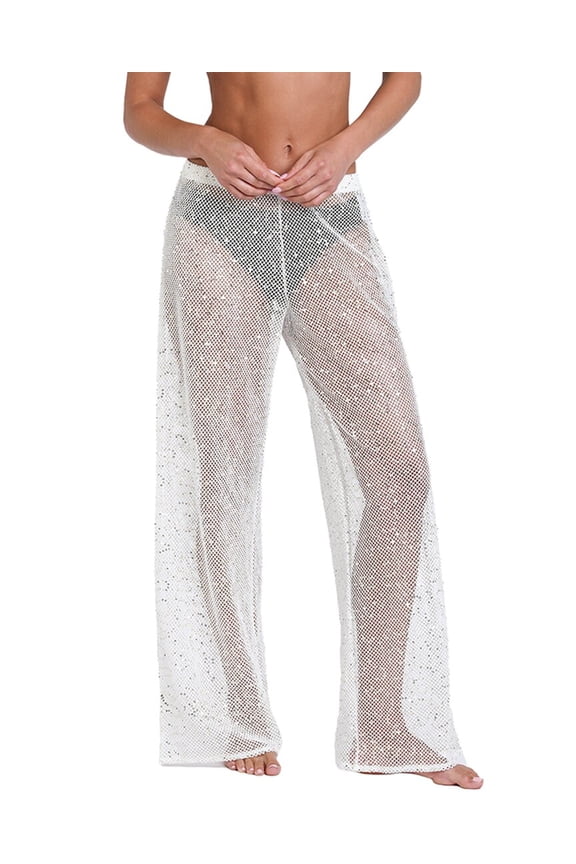 womens  Shine Crochet Pant, m