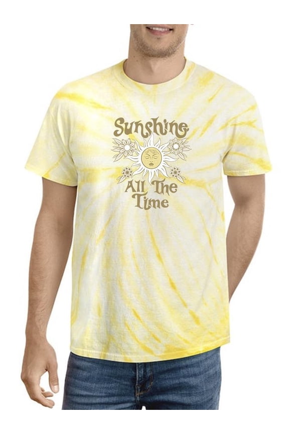 Sunshine All The Time Tie Dye Cyclone Men -Image by Shutterstock, Male Medium