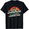 thumbnail image 1 of Sunshine And Sweet Tea - Retro Iced Tea Lover Southern Pride T-Shirt, 1 of 4
