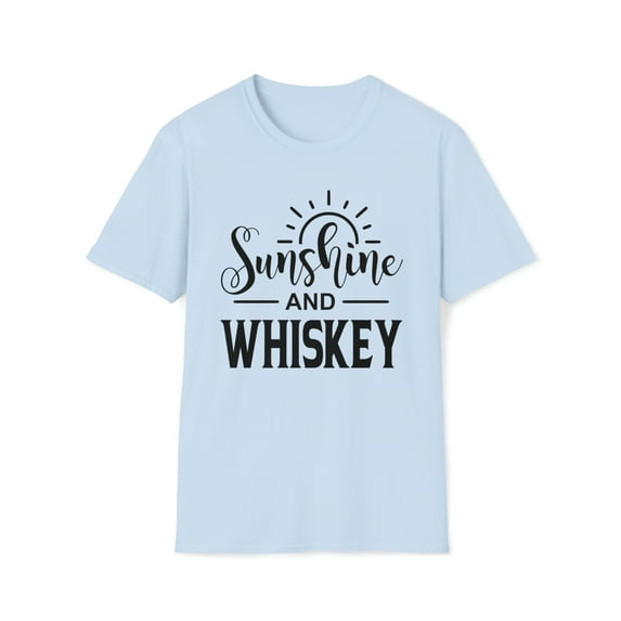 Sunshine And Whiskey, Gildan Unisex Softstyle T-Shirt, Graphic Tee, S-3XL