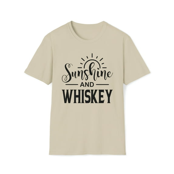 Sunshine And Whiskey, Gildan Unisex Softstyle T-Shirt, Graphic Tee, S-3XL