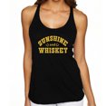 thumbnail image 1 of Sunshine And Whiskey Tank Top Gold Logo Women Tank Color Black Large, 1 of 2