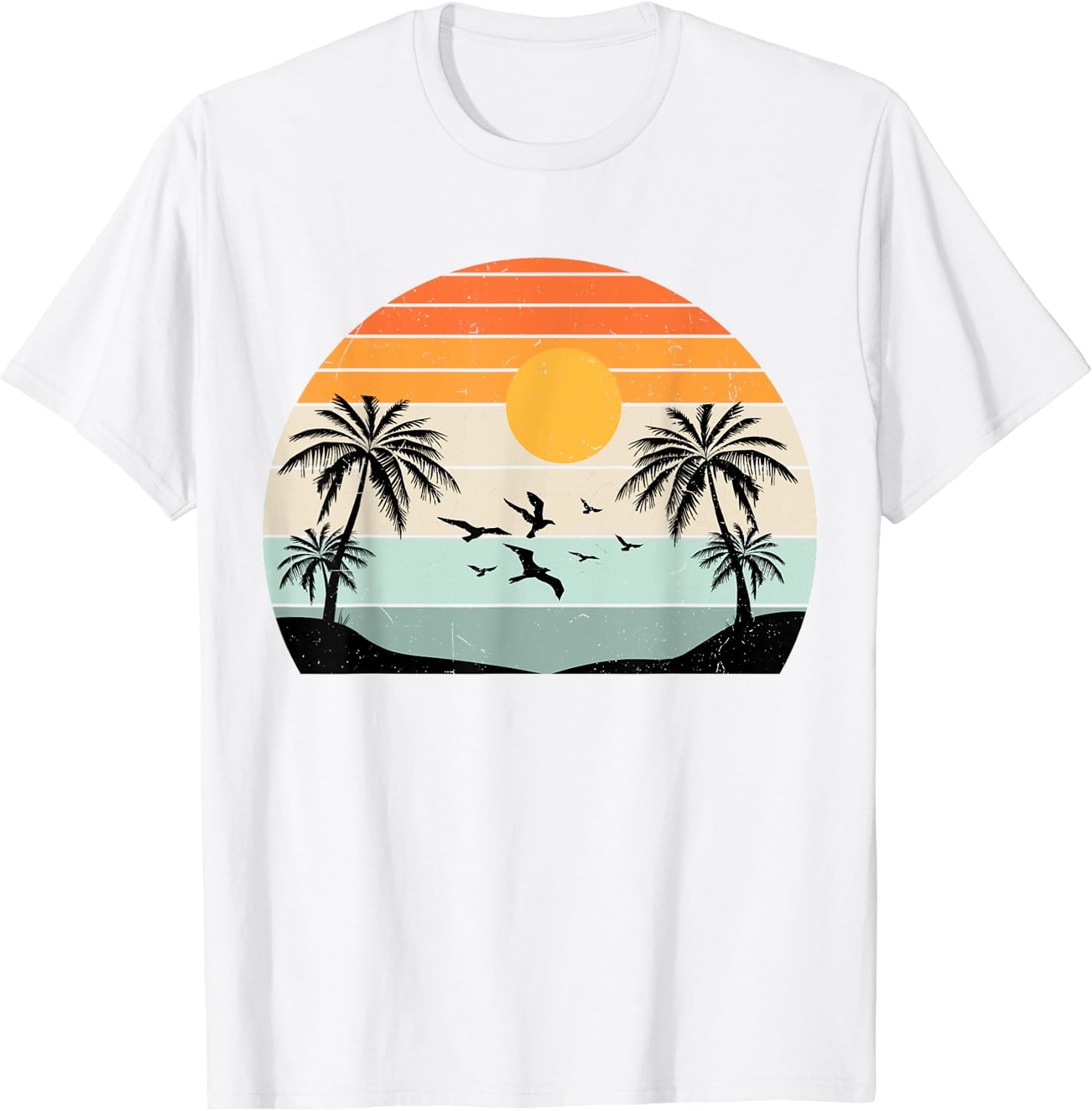 Beach Bum - Palm Trees & Sun T Shirt You Choose Style, Size, Color