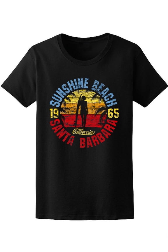 Sunshine Beach Santa Barbara T-Shirt Women -Image by Shutterstock, Female Large