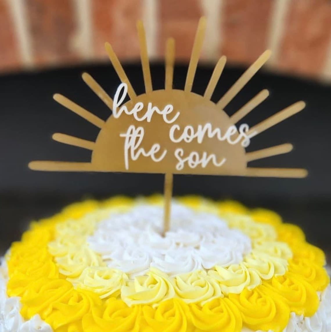 Here Comes The Son Baby Showe Banner- It's A Boy Party