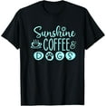 thumbnail image 1 of Sunshine, Coffee & Dogs Cute for Dog Lovers T-ShirtMen and women, Black T-shirt, size: Extra large, 1 of 4