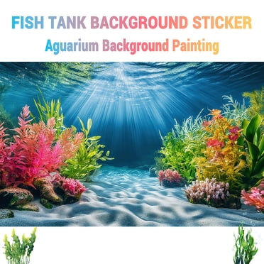Deep-Sea Wrecked Ship, Fish Tank Background Painting, Aquarium ...