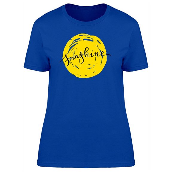 Sunshine, Cool Sun Brush Doodle T-Shirt Women -Image by Shutterstock, Female XX-Large