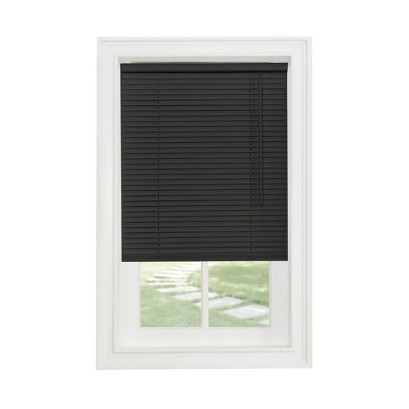 Sunshine Cordless 1" Light Filtering Mini Blind 23x72 - Black