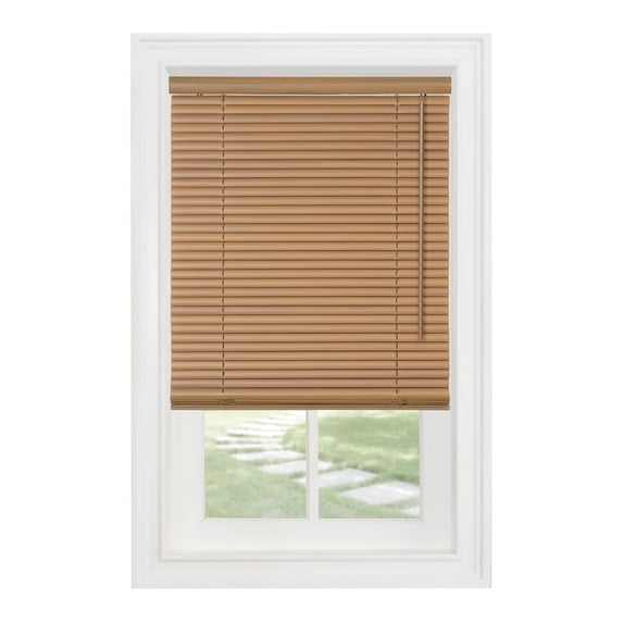 Sunshine Cordless 1" Light Filtering Mini Blind 26x64 - Woodtone