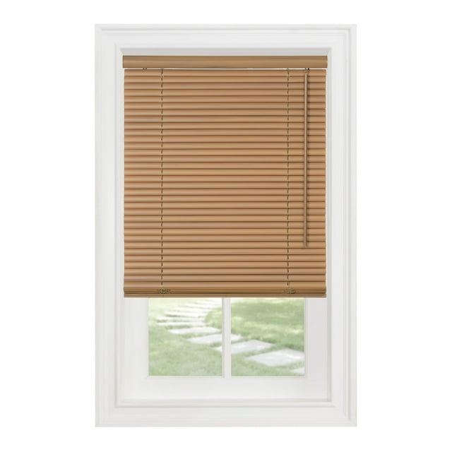 Sunshine Cordless 1" Light Filtering Mini Blind 29x72 Woodtone
