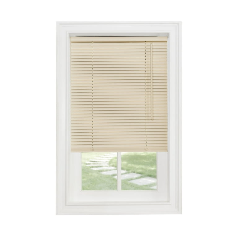 Sunshine Cordless 1 Light Filtering Mini Blind 38x64 Alabaster Walmart