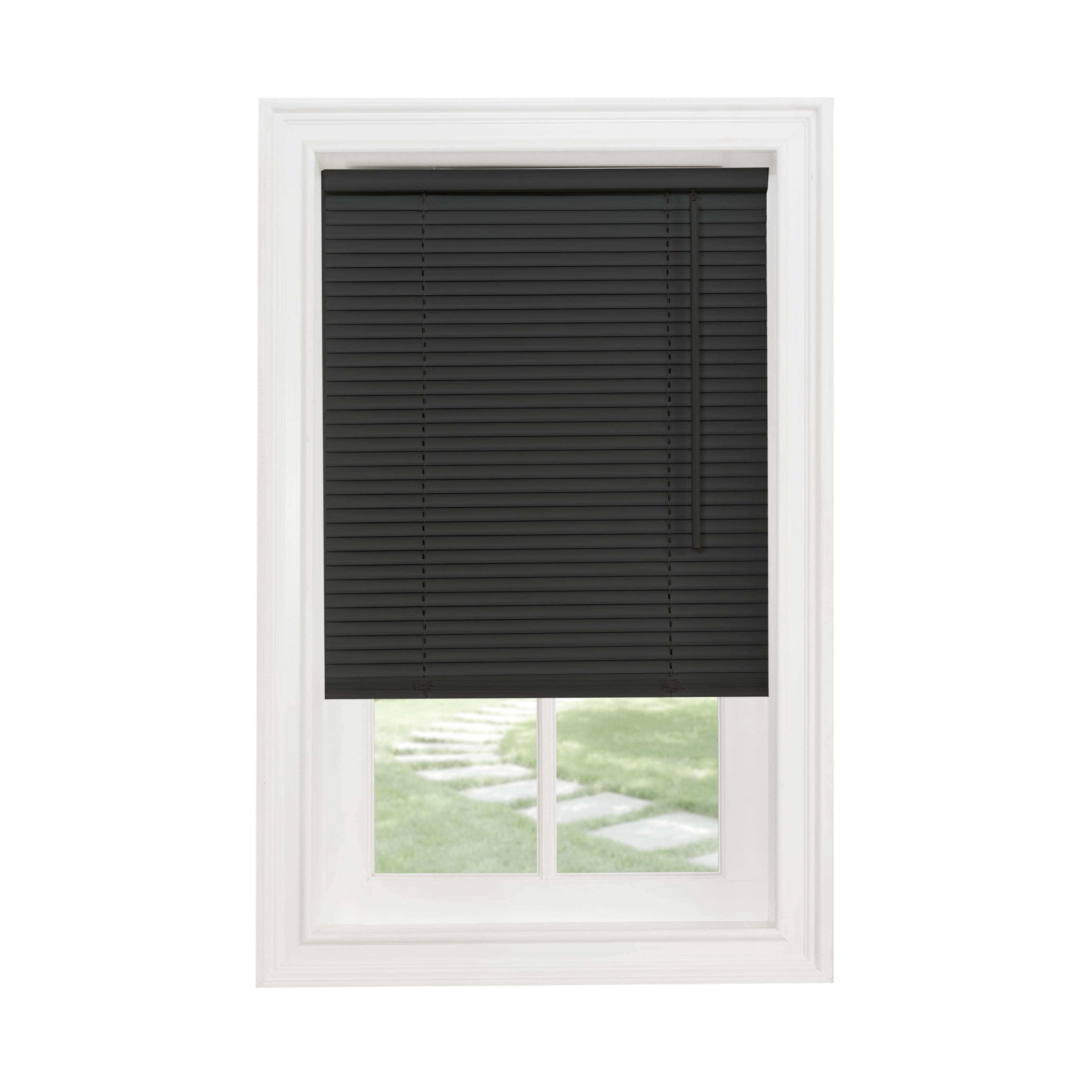 Sunshine Cordless 1" Light Filtering Mini Blind 39x64 - Black - Walmart.com