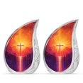 thumbnail image 1 of Sunshine Cross Funeral Urns For Ashes For Women & Men - Small Cremation Adult Urns For Human Ashes 3 Inch 2 Pcs, 1 of 2