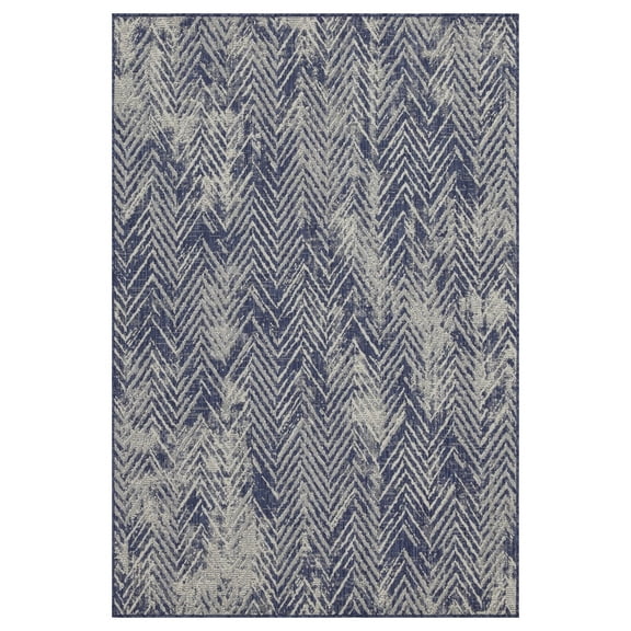 Sunshine GC_HAR2010 Blue 5 ft. 3 in. x 7 ft. 3 in. Indoor/Outdoor Area Rug