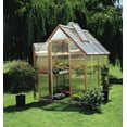 thumbnail image 1 of Sunshine Gardenhouse 6’ x 8’ x 8’4” Greenhouse, Automatic Vents, Redwood Frame, 1 of 2