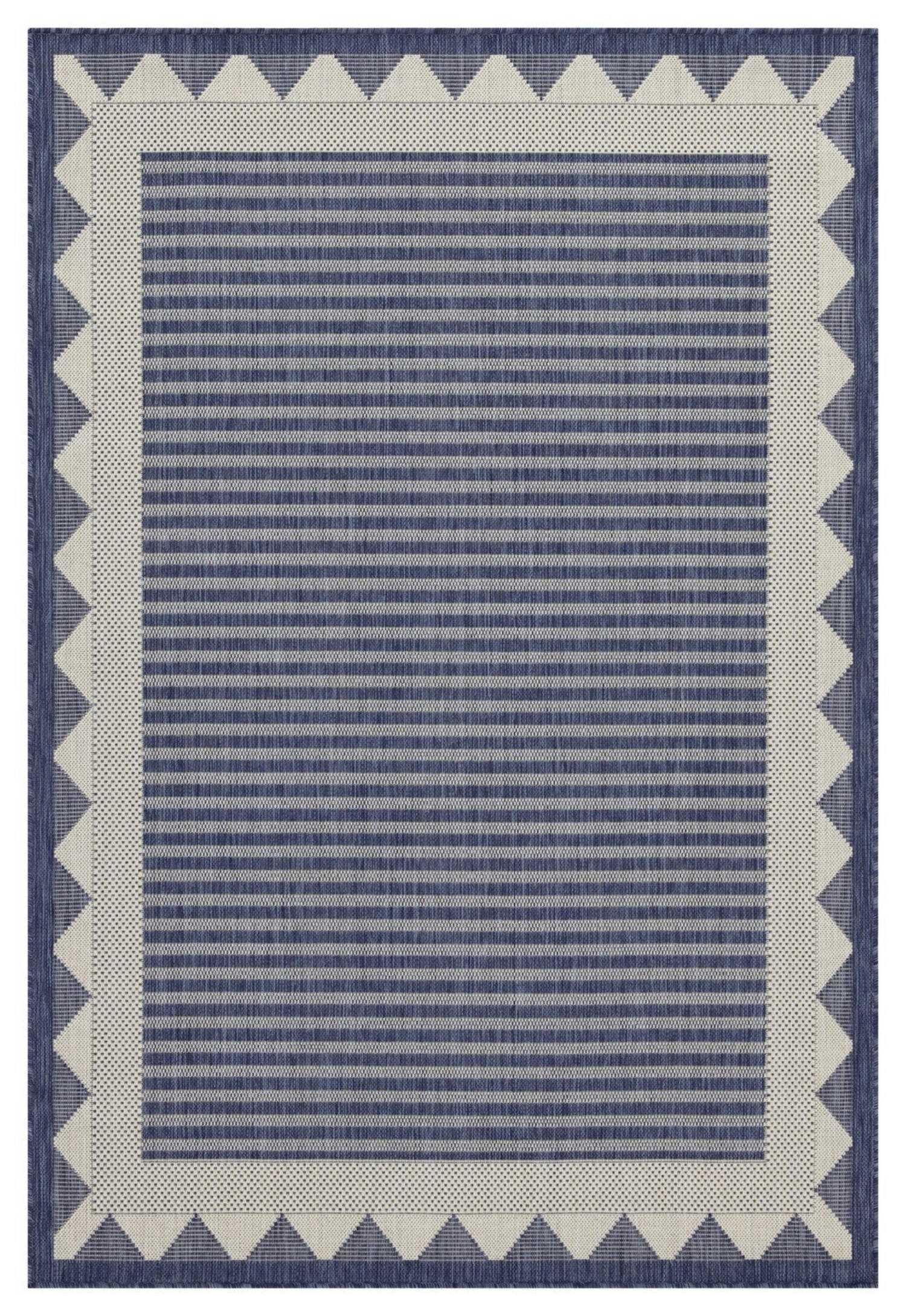 Sunshine Rug Sunshine Gc Har2013 Blue 5 Ft. 3 In. X 7 Ft. 3 In. Indoor Outdoor Area ...