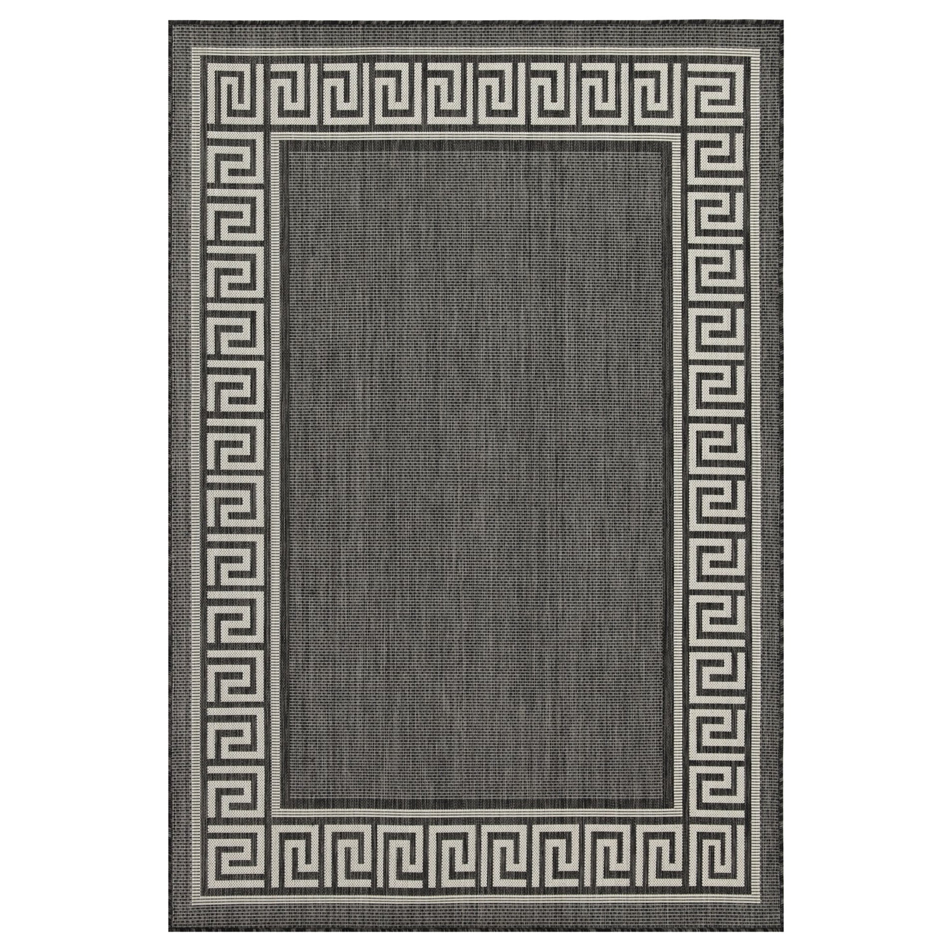 Sunshine Rug Sunshine Gchar2002 Anthracite Area Rug, 5.25 Ft. X 7.25 Ft., Indoor ...