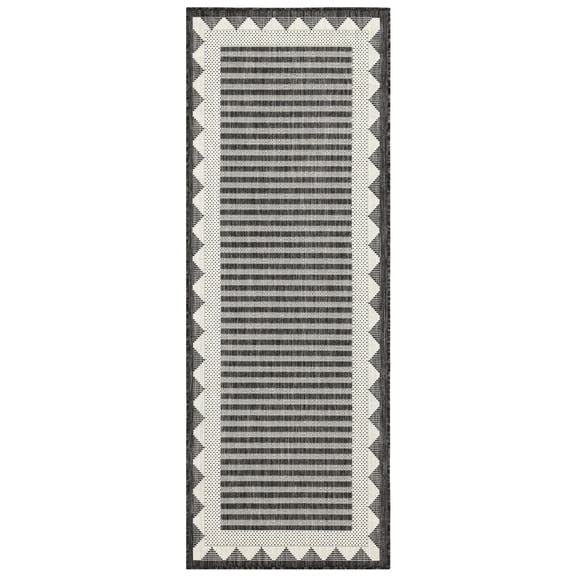 Sunshine Gchar2014 Anthracite Floor Pad Covering, 2'7" X 7'3", Polypropylene, Stain , , Indoor And Outdoor Mat Cover, 2 Ft. 7 In. 3 In., &