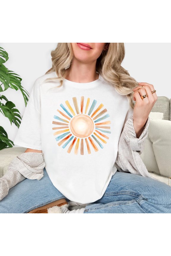 Sunshine Graphic T-Shirt: Retro Summer Beach Vibes All Size S-5Xl