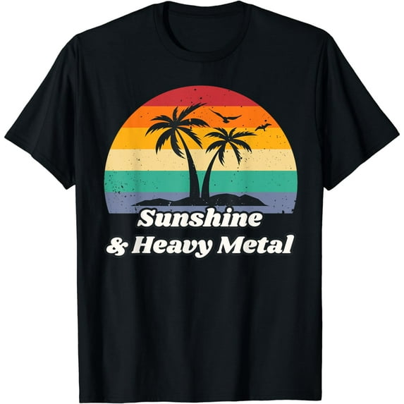 Sunshine & Heavy Metal Shirt for Metalhead | Rock Music T-Shirt