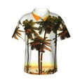 thumbnail image 1 of Sunshine Island Men's 3d Print Casual Button Down Shirts, Novelty Hawaiian Short Sleeves L, 1 of 8