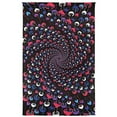 thumbnail image 1 of "Sunshine Joy 3D Magic Mushroom Spiral Tapestry Wall Art Beach Sheet Huge 60x90 Inches - Glow In The Dark", 1 of 4