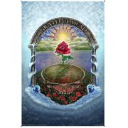 Sunshine Joy Grateful Dead Rose Garden Tapestry Huge Heady Wall Art 53x85 Inches