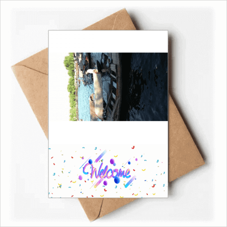 Sunshine Lake Eastern China Secenery Welcome Back Greeting Cards Envelopes Blank