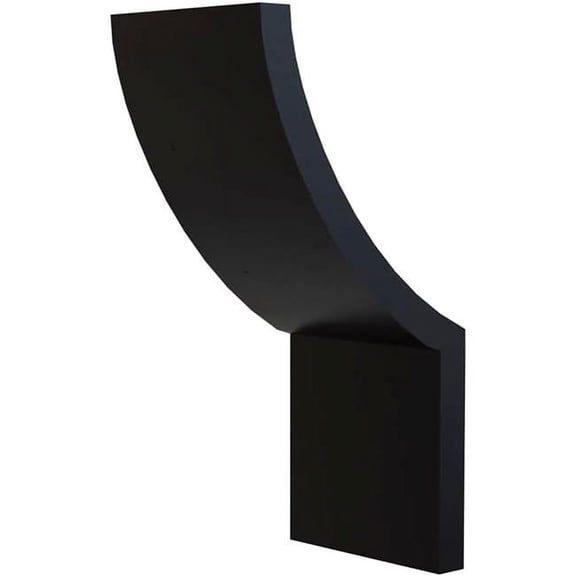 Sunshine Lighting B3167238 Ambiate Curvo Modern LED Wall Sconce Vanity Light Fixture - 10W - 650 Lumens - 4.75 in. - Black