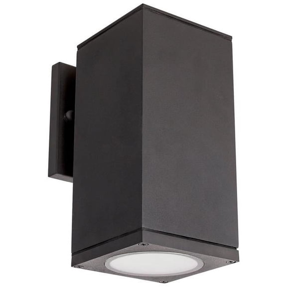Sunshine Lighting  Sunlite 8 in. Modern LED Wall Sconce Light Fixture - 12W - 600 Lumens - Opal Shade - Oil Rubbed Bronze