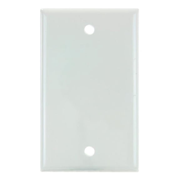 Sunshine Lighting B3167317 Sunlite Blank Switch & Receptacle Plate - 1-Gang - White - Pack of 12