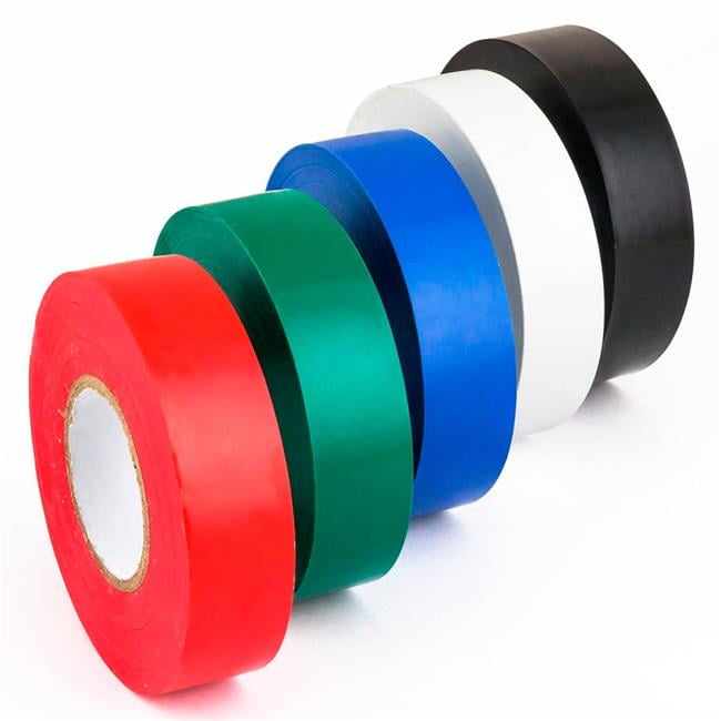 Sunshine Lighting B3166781 Sunlite Electrical Tape - 0.75 in. x 60 ft. - Assorted Color - Pack of 5