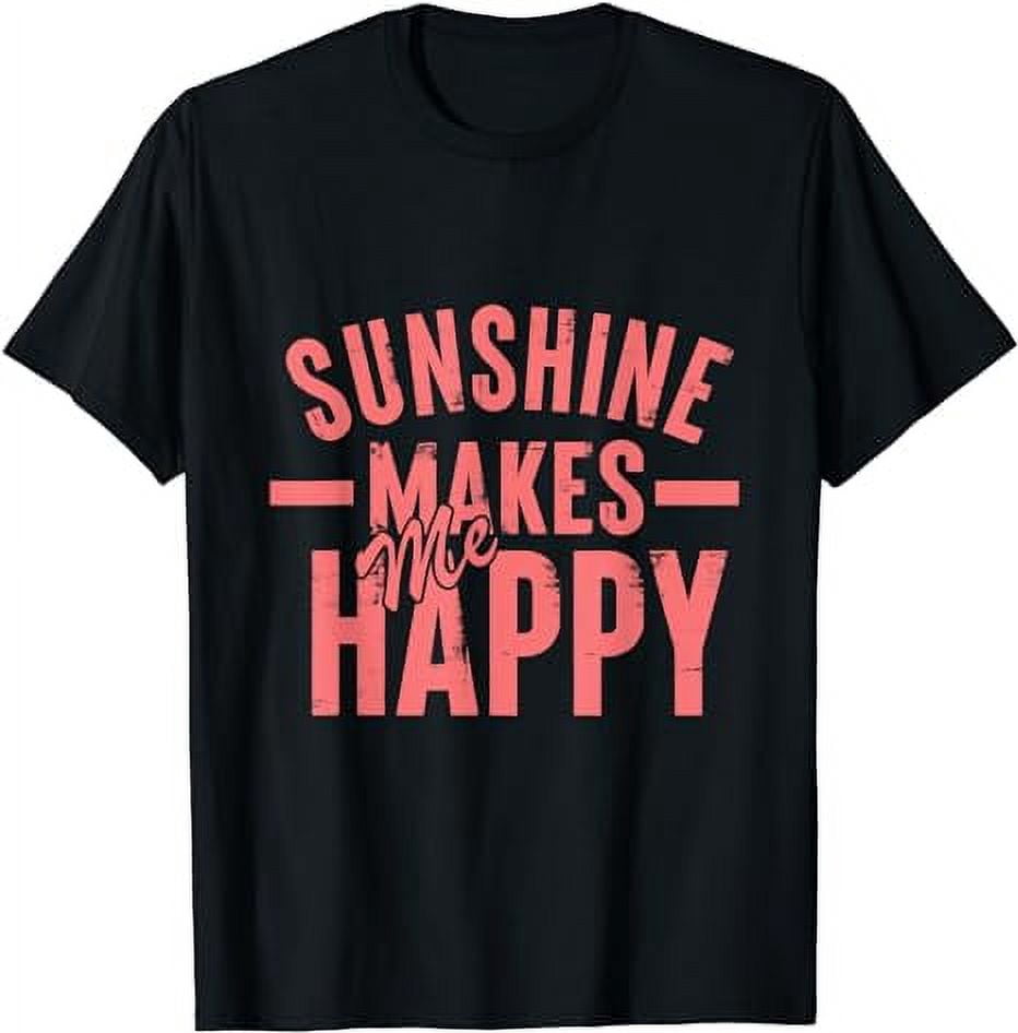 Sunshine Makes Me Happy Ceramic Car Coasters - Pack Of 2, 2.75" Diameter, Fits Cup Holders