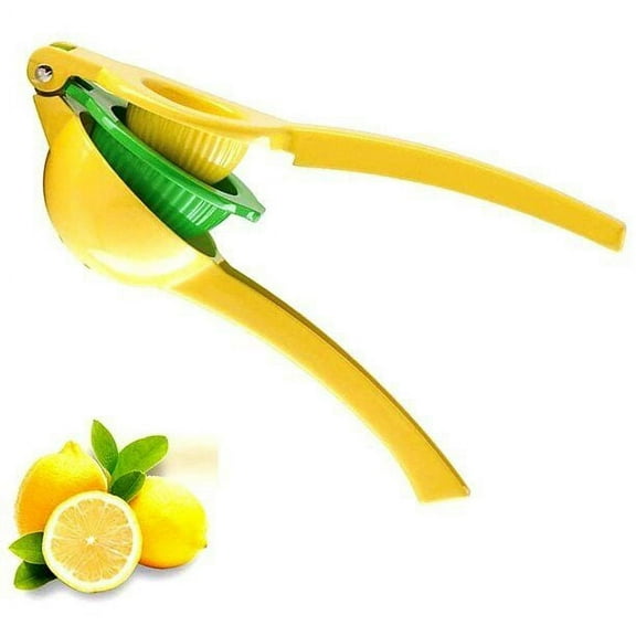 Sunshine Metal 2-In-1 Lemon Lime Squeezer Hand Juicer Manual Dual Press Max Extraction