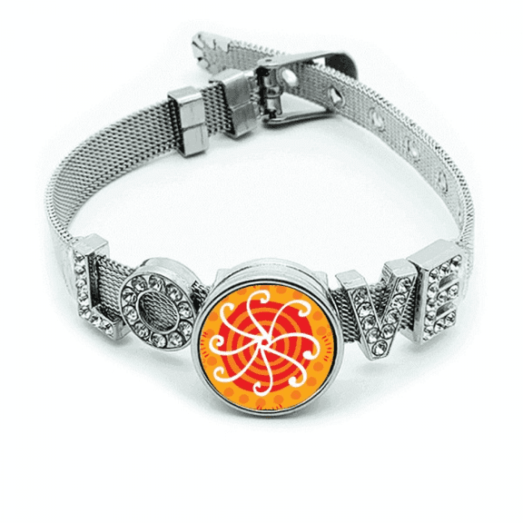 Sunshine Mexico Totems Ancient Civilization Bracelet Wristband Crystal Love Adjustable Bangle