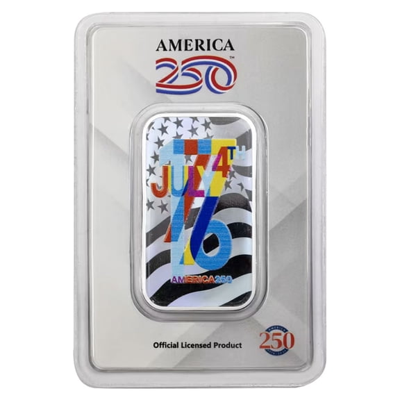Sunshine Mint 250th Anniversary 1776 1-oz Colorized Silver Bar