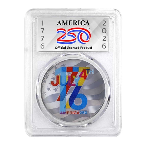 Sunshine Mint 250th Anniversary 1776 1-oz Colorized Silver Round