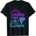 thumbnail image 1 of Sunshine Mixed With A Little Hurricane Positive Vibes T-Shirt, 1 of 3