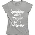 thumbnail image 1 of Sunshine Mixed With A Little Hurrycane - Funny Humor Women's Gift T-Shirt, 1 of 4