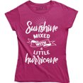 thumbnail image 1 of Sunshine Mixed With A Little Hurrycane - Funny Humor Women's Gift T-Shirt, 1 of 4