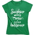 thumbnail image 1 of Sunshine Mixed With A Little Hurrycane - Funny Humor Women's Gift T-Shirt, 1 of 4
