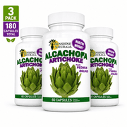 Sunshine Naturals Artichoke Alcachofa Plus Boldus Dietary Supplements - 60 Capsules, 3 Pack