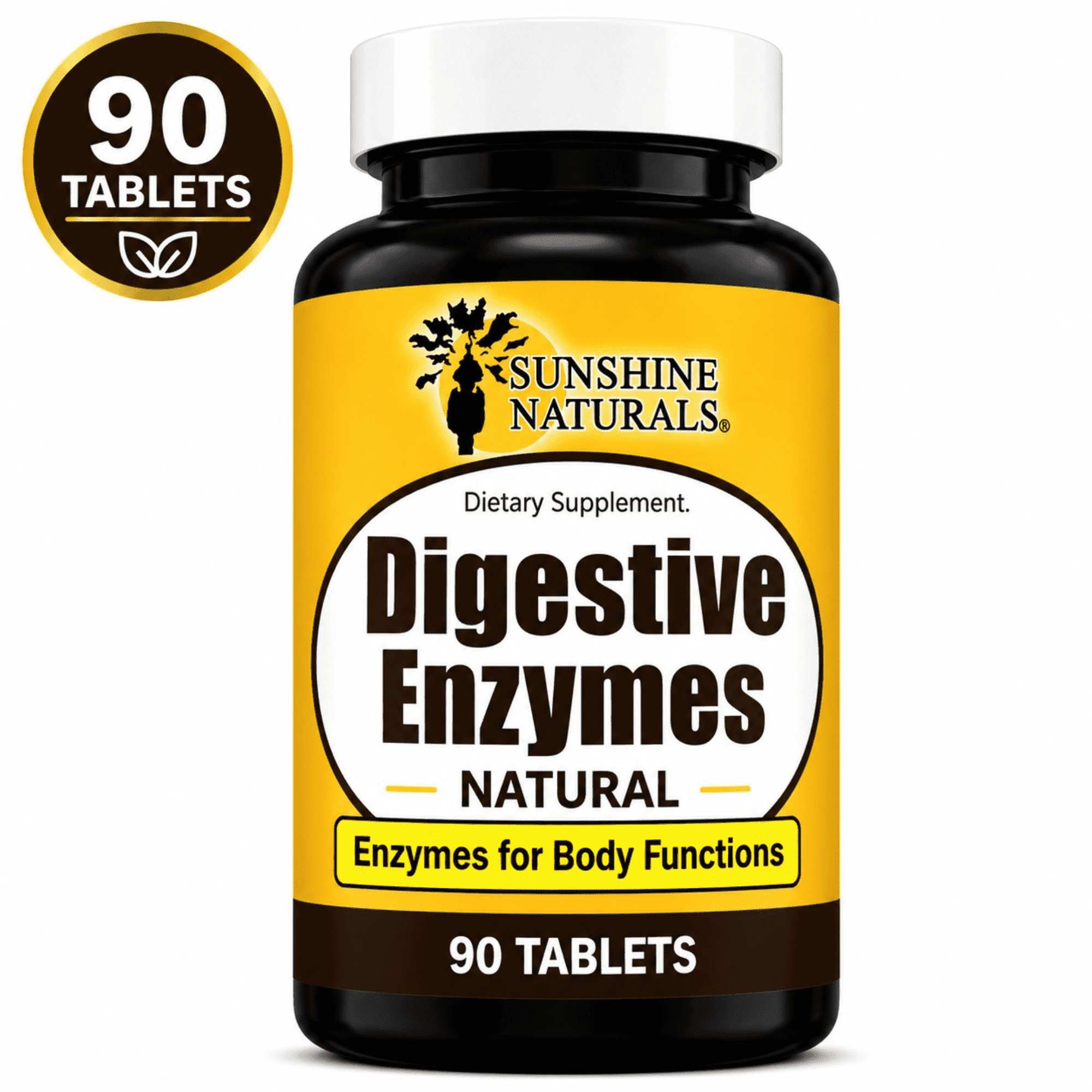 Sunshine Naturals Multi Digestion Enzymes Dietary Supplement, 90 Tablets