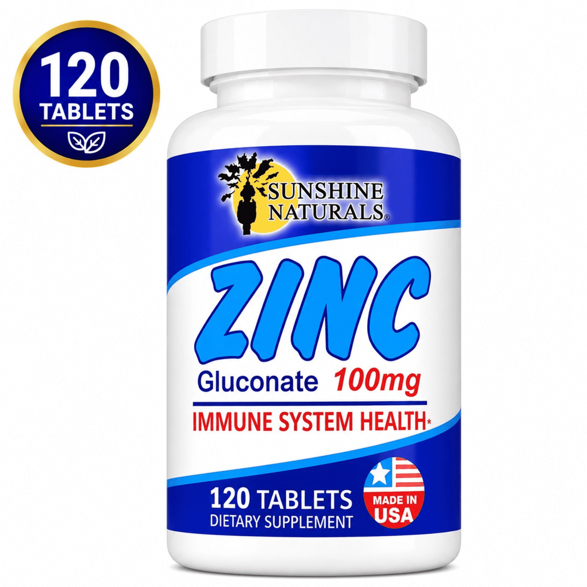 Swanson Zinc Gluconate, 30mg Tablets for Immune, Vision, Prostate Health, 250 Count