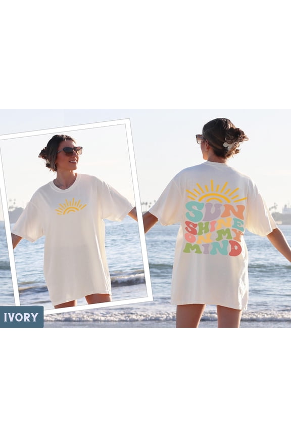 Sunshine On Mind Beach Shirt Family Cruise Tropical Vacation Spring Break Girls Trip Tee, Spring Summer Her Full Size S-5XL