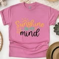 thumbnail image 1 of Sunshine On My Mind T-Shirt – Summer Beach Graphic Tee, Heliconia, Size 4XL, 1 of 6
