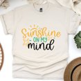 thumbnail image 1 of Sunshine On My Mind T-Shirt – Summer Beach Graphic Tee, Natural, Size S, 1 of 6