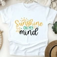 thumbnail image 1 of Sunshine On My Mind T-Shirt – Summer Beach Graphic Tee, White, Size XL, 1 of 6