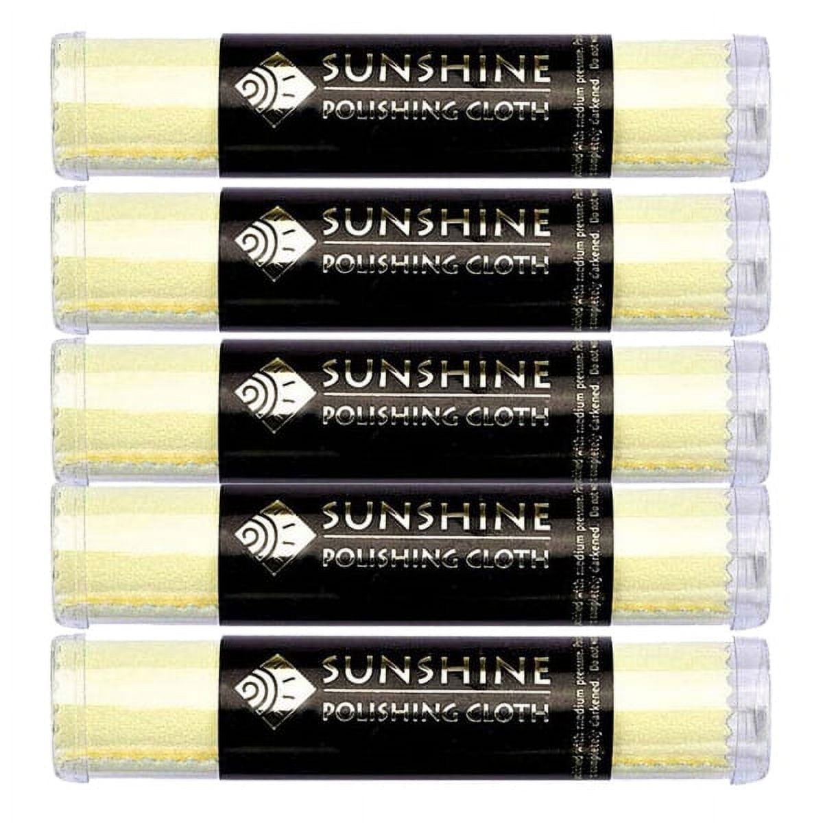SUNSHINE BEVERAGES Sunshine Polishing Clothes in Tubes, 5 Pack